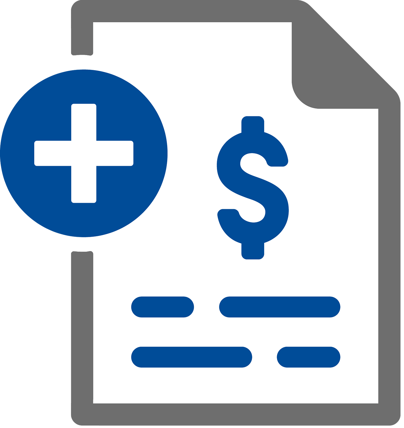 medical bills and wage loss icon